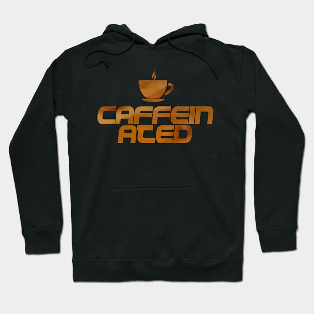 Caffeinated T-shirt Hoodie by cusptees